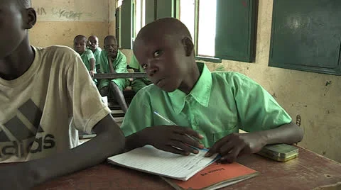 School in South Sudan Stock Footage 24133151