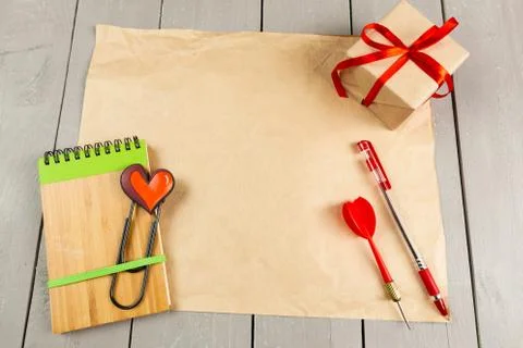 School stationery close-up Foto stock