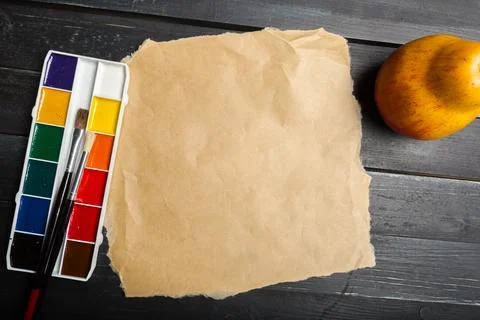 School stationery close-up 库存照片