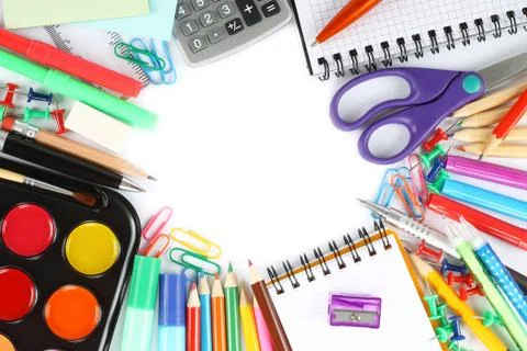 School stationery Stock Photos