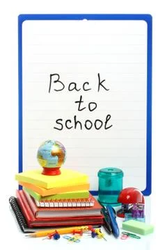 School stationery . Stock Photos