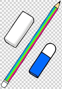 School stationery set Stock-Illustration