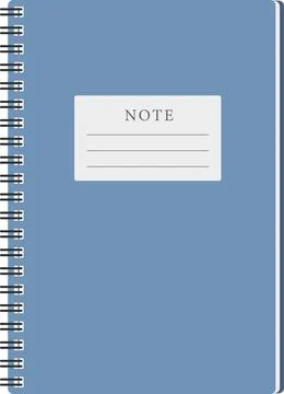 School stationery vector element notebook Stock Illustration