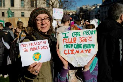 School Strike for Climate Change Foto stock