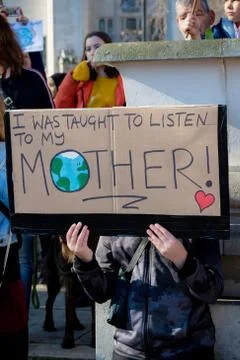 School Strike for Climate Change Stock Photos