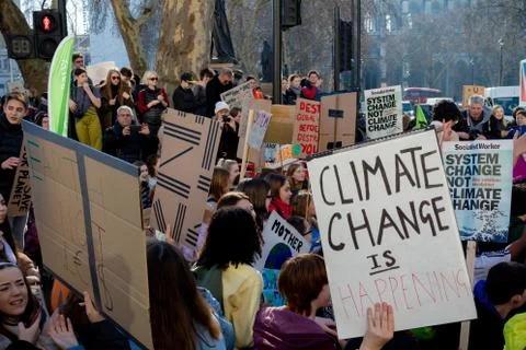 School Strike for Climate Change Stock Photos