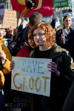 School Strike for Climate Change Stock Photos