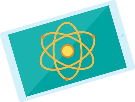 School Study Tablet, Modern Gadget Stock Illustration