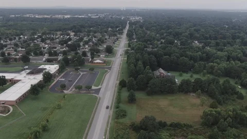 School before the suburbs Stock Footage 113720624