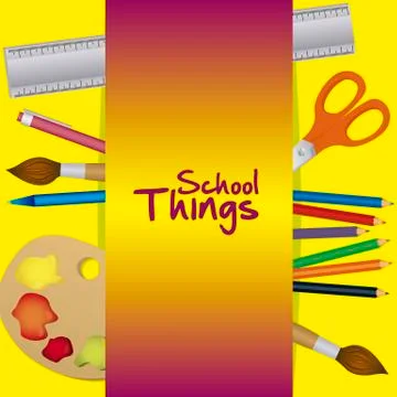 School supplies, back to school vector background イラスト素材