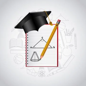 School supplies design 스톡 일러스트