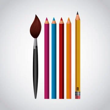 School supplies design Stock Illustration
