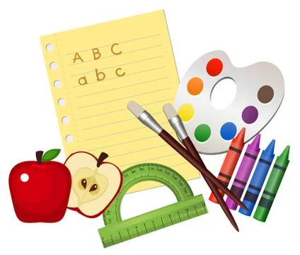 School Supplies 스톡 일러스트