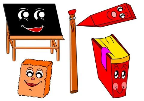School supplies Illustrazione stock