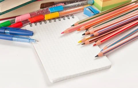 School supplies Stock Photos