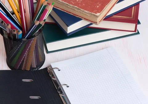 School supplies Stock Photos