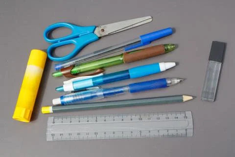 School supplies Stock Photos