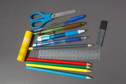 School supplies Stock Photos
