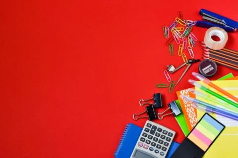  school supplies Foto stock