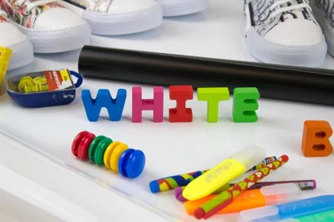School supplies Stock Photos