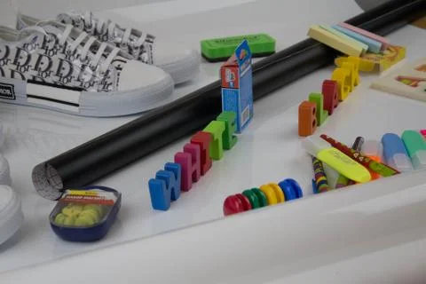 School supplies Stock Photos