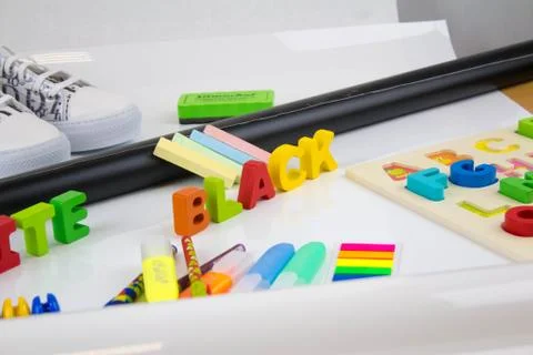 School supplies Stock Photos