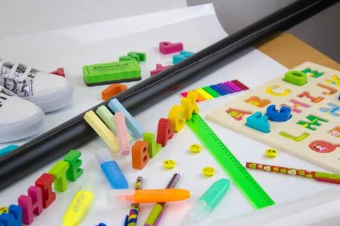School supplies Foto stock