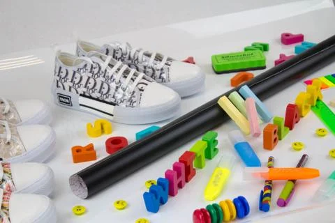 School supplies Stock Photos