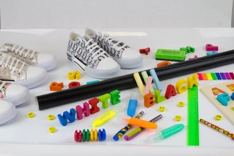 School supplies Stock Photos