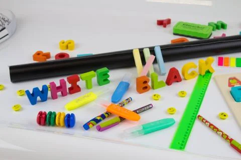 School supplies Stock Photos