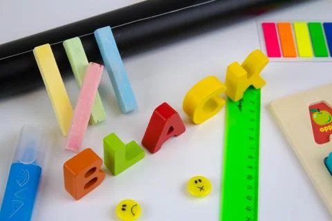 School supplies Foto stock