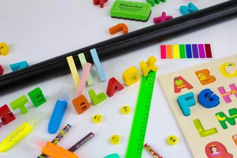School supplies Stock Photos