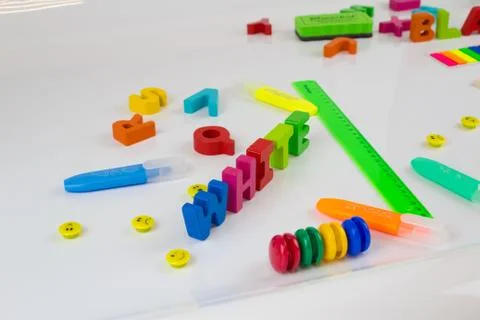 School supplies Stock Photos