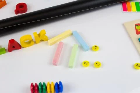 School supplies Stock Photos