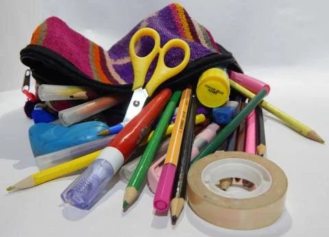 School supplies. 库存照片