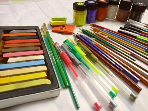 School supplies Stock Photos