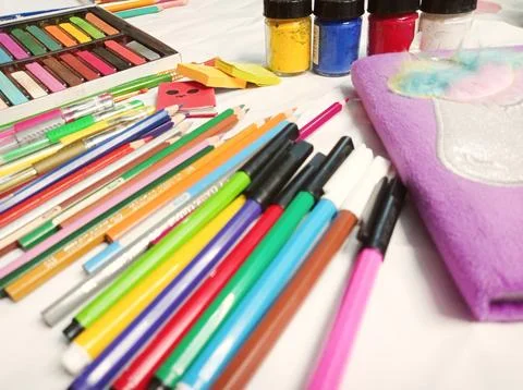 School supplies Foto stock