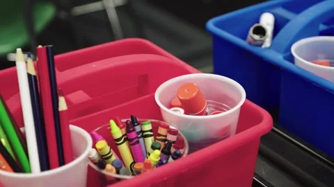 School Supplies Tight Dolly Video stock 253195022
