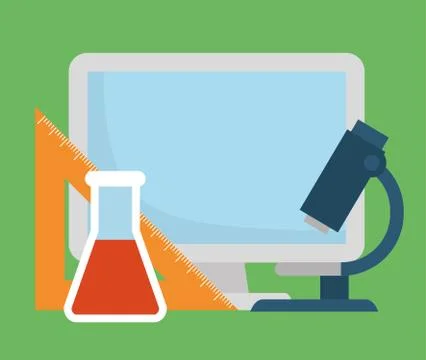 School supply and object design 스톡 일러스트