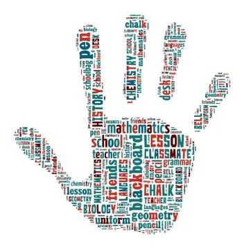 School  Tag Cloud    - vector illustration Stock Illustration