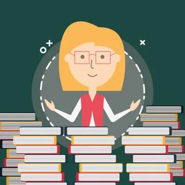 School teacher design Illustrazione stock