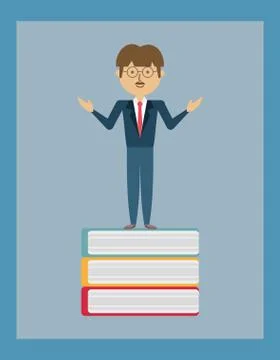 School teacher design Illustrazione stock