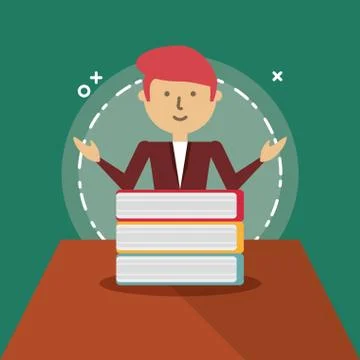 School teacher design Illustrazione stock