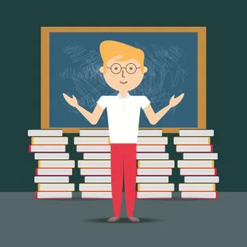 School teacher design Illustrazione stock