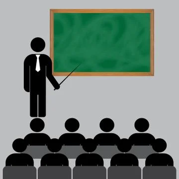 School teacher, professor Stock Illustration
