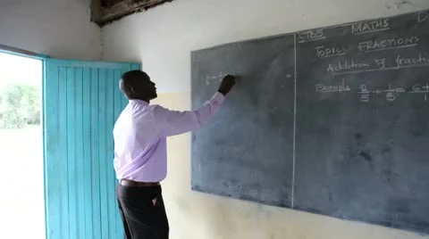 School teacher, teaching lessons. Kenya, Africa. Stock-Footage 9278169
