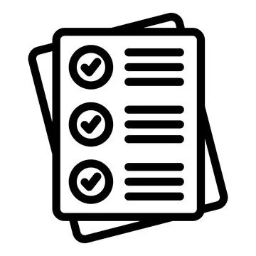 School test icon outline vector. Class child Stock Illustration