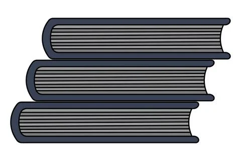 School textbooks lie in a stack, closed books with a grey cover bottom view 스톡 일러스트