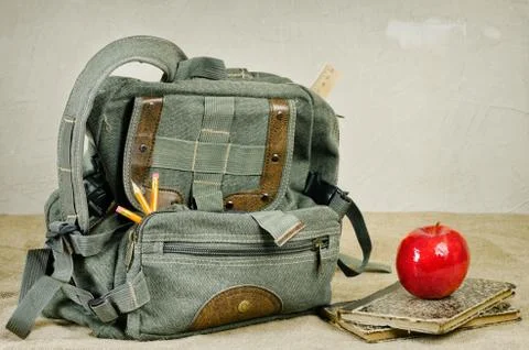 School theme still life Stock Photos