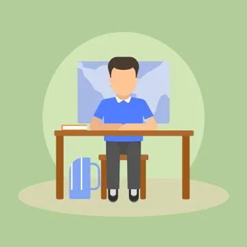 School theme vector illustration Stock Illustration